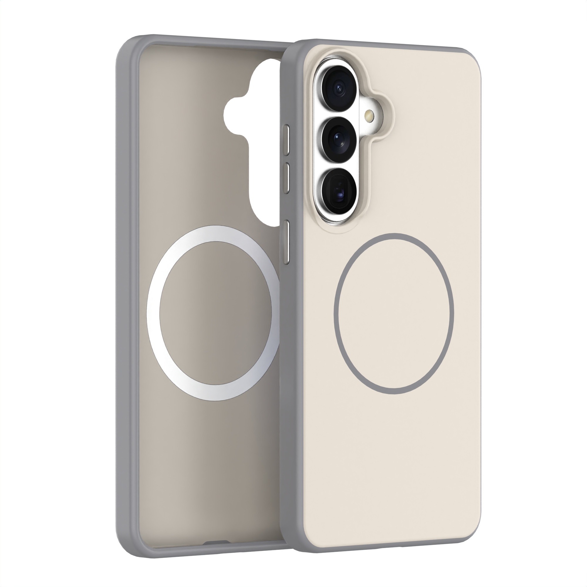 S26 Plus Tpu+pc Phone Case with Metal Button-Elegant
