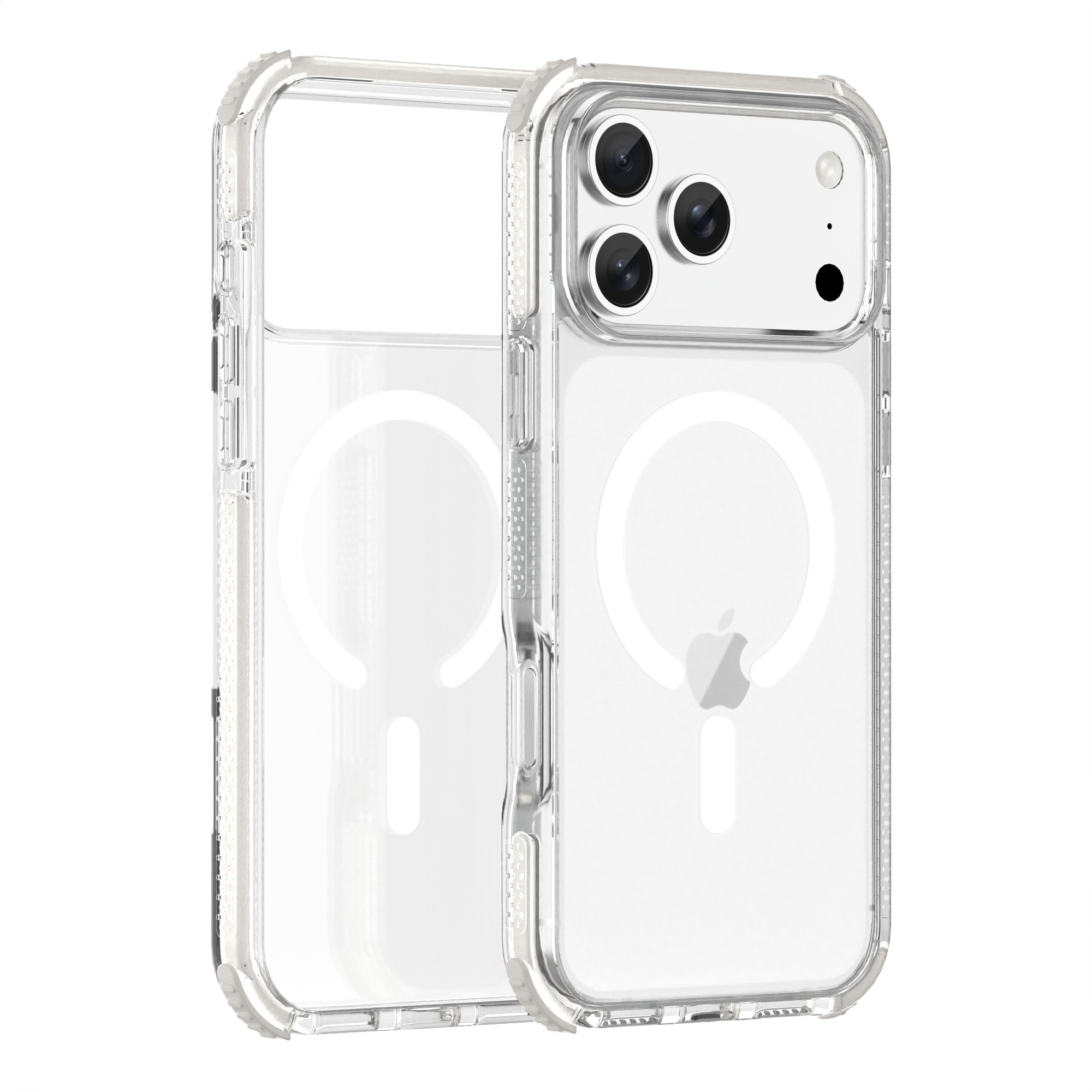 2026 Hot Sell TPU+PC+TPE Phone Case for iPhone 17 Pro-Raised Particles