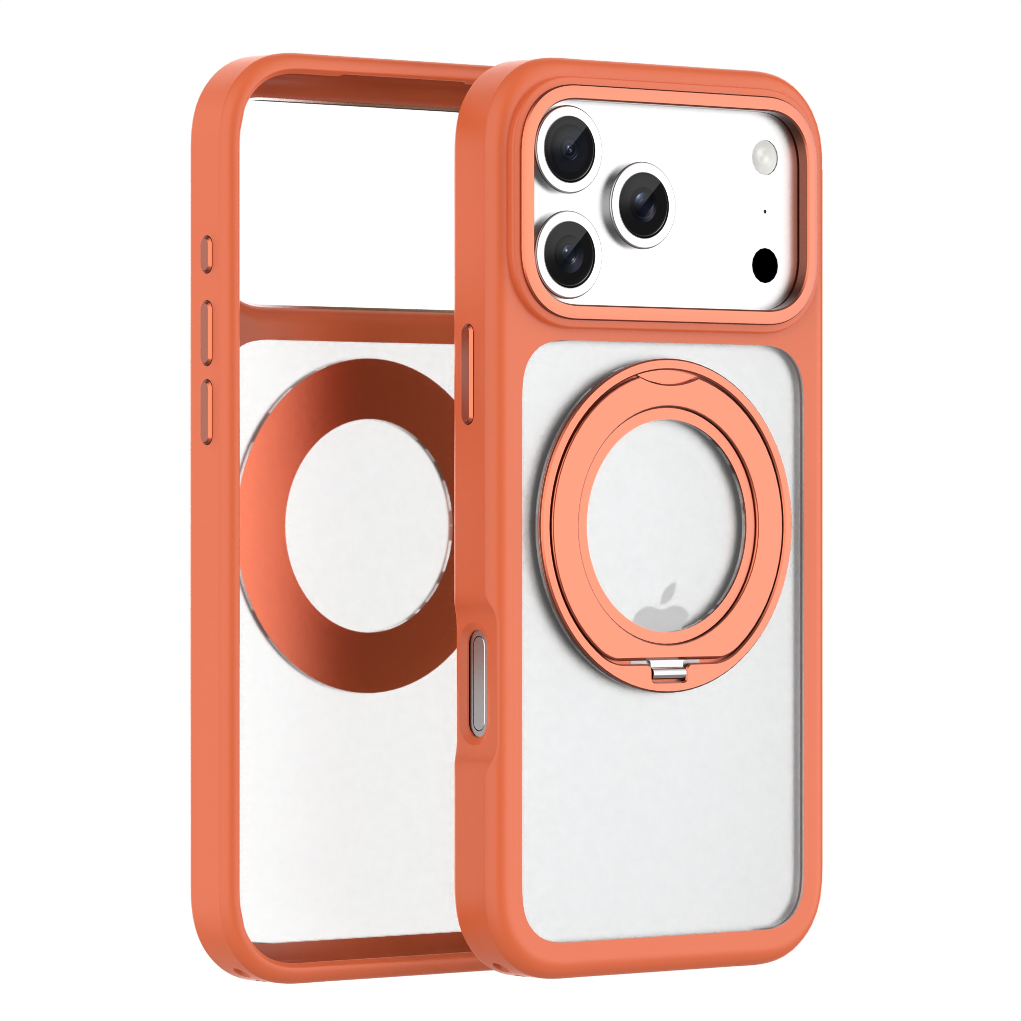 360 Rotating Bracket Holder Matte Anti-fingerprint Phone Strap Phone Case for iPhone 17 Pro-Pala