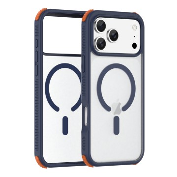 Skin Texture Soft Anti-finger TPU+PC+TPE Phone Case for iPhone 17 Pro-Raised Particles