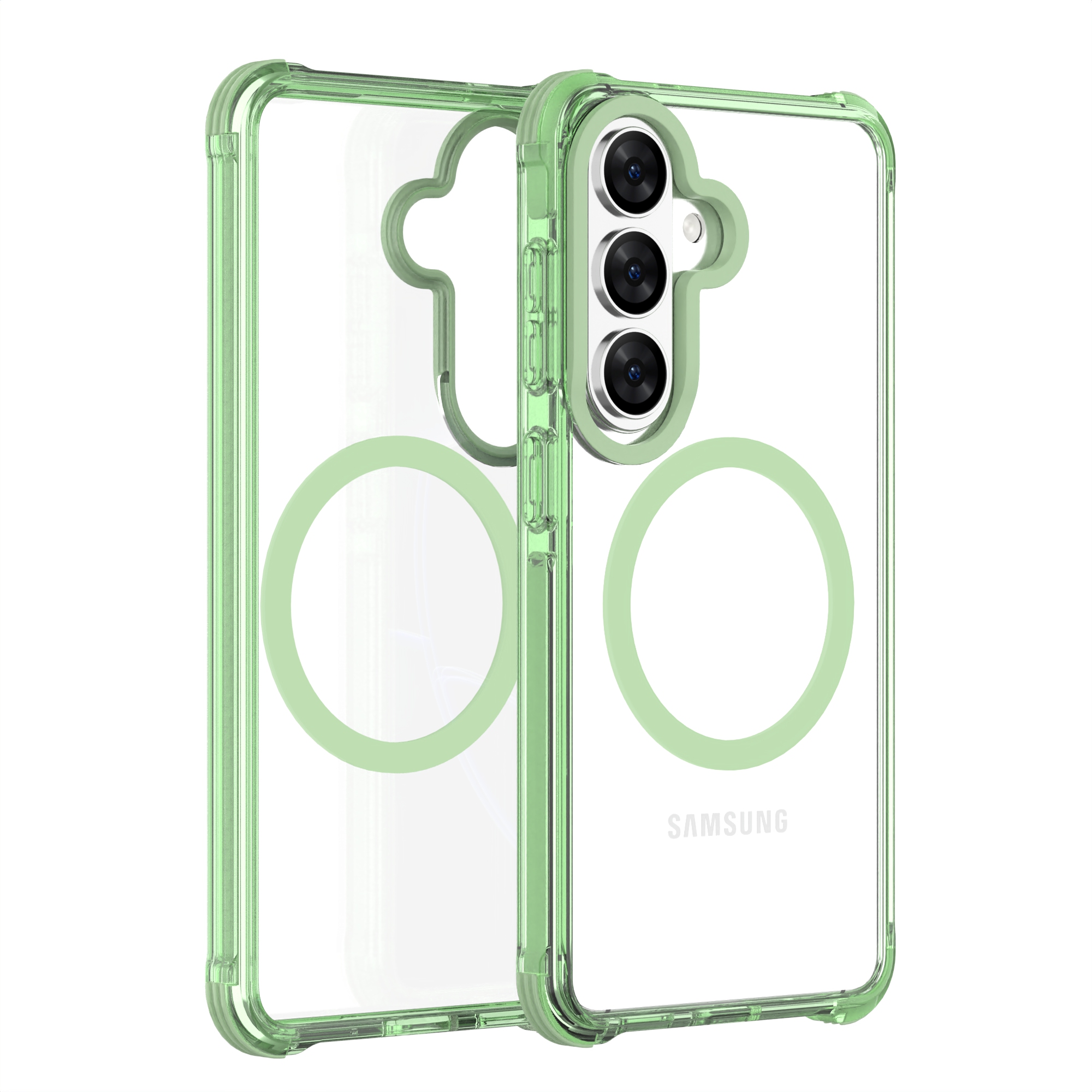 Clear TPE TPU Hard PC Colorful Fashion Phone Case for Samsung S26-Spectre