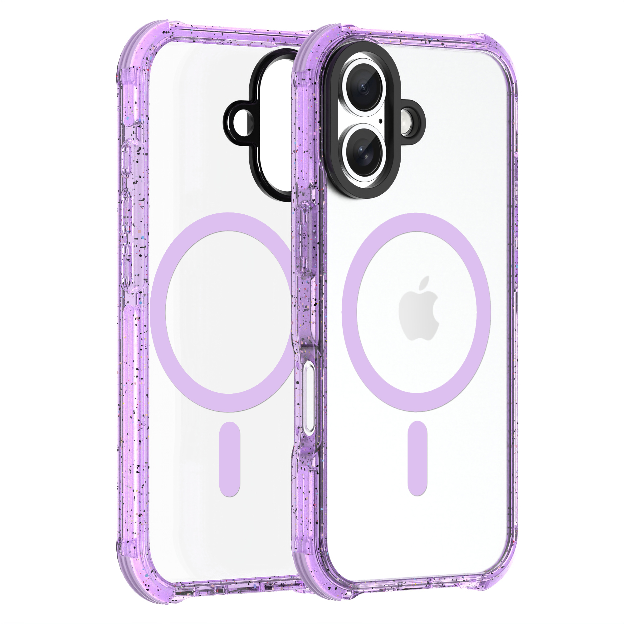 Colorful Particles Shining Clear Custom Phone Case for iPhone 17-Spectre