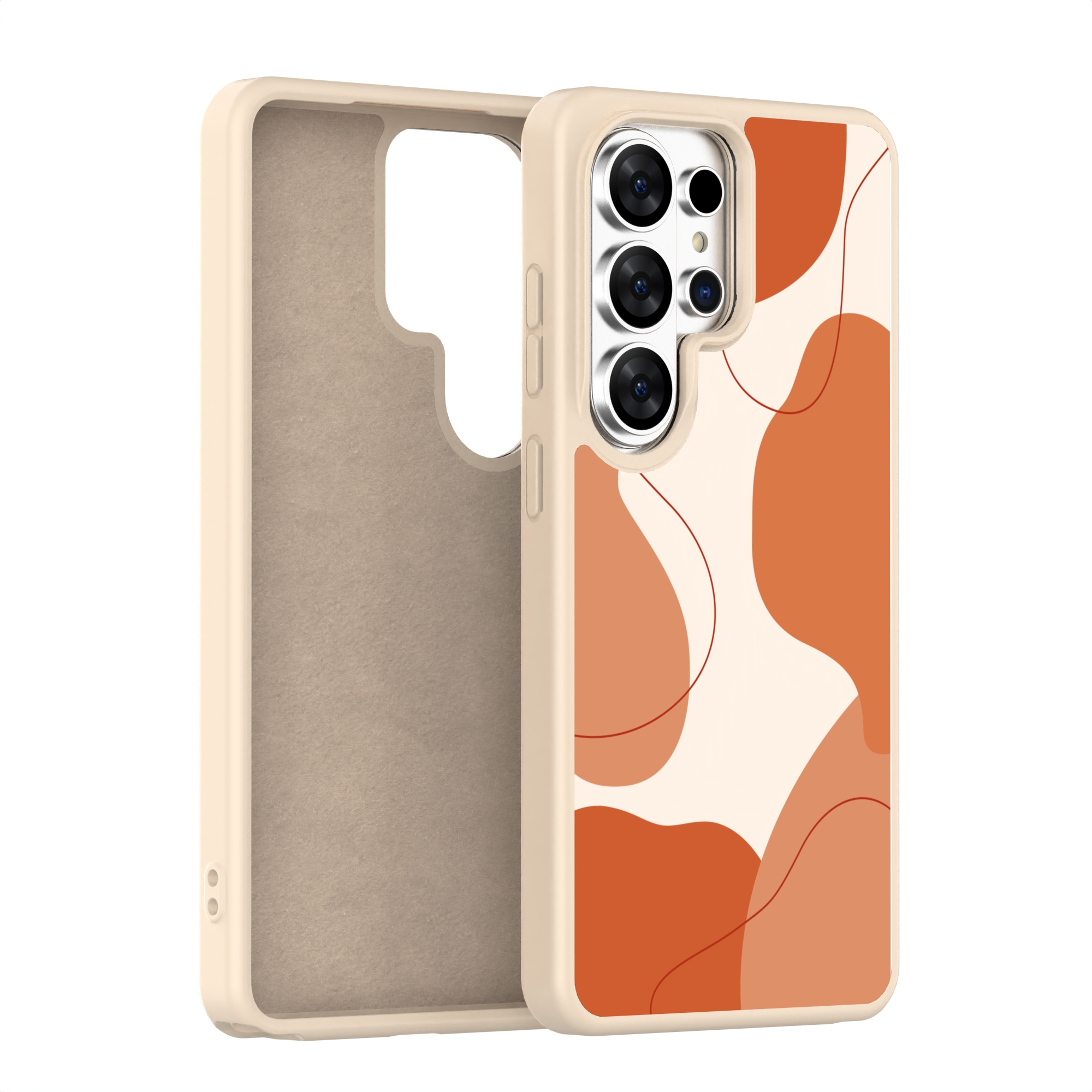 Leather Custom PC+TPU+TPE Phone Case for Samsung Galaxy S26 Ultra-1