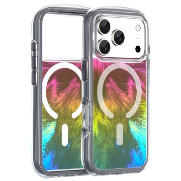 Large Airbag IMD Feather Pattern Phone Case iPhone 17 Pro series-Gala