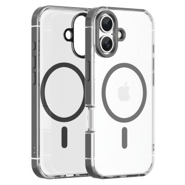 Luxury Business Aluminum Alloy Frame Business Clear Phone Case for iPhone 17 series-Gomel