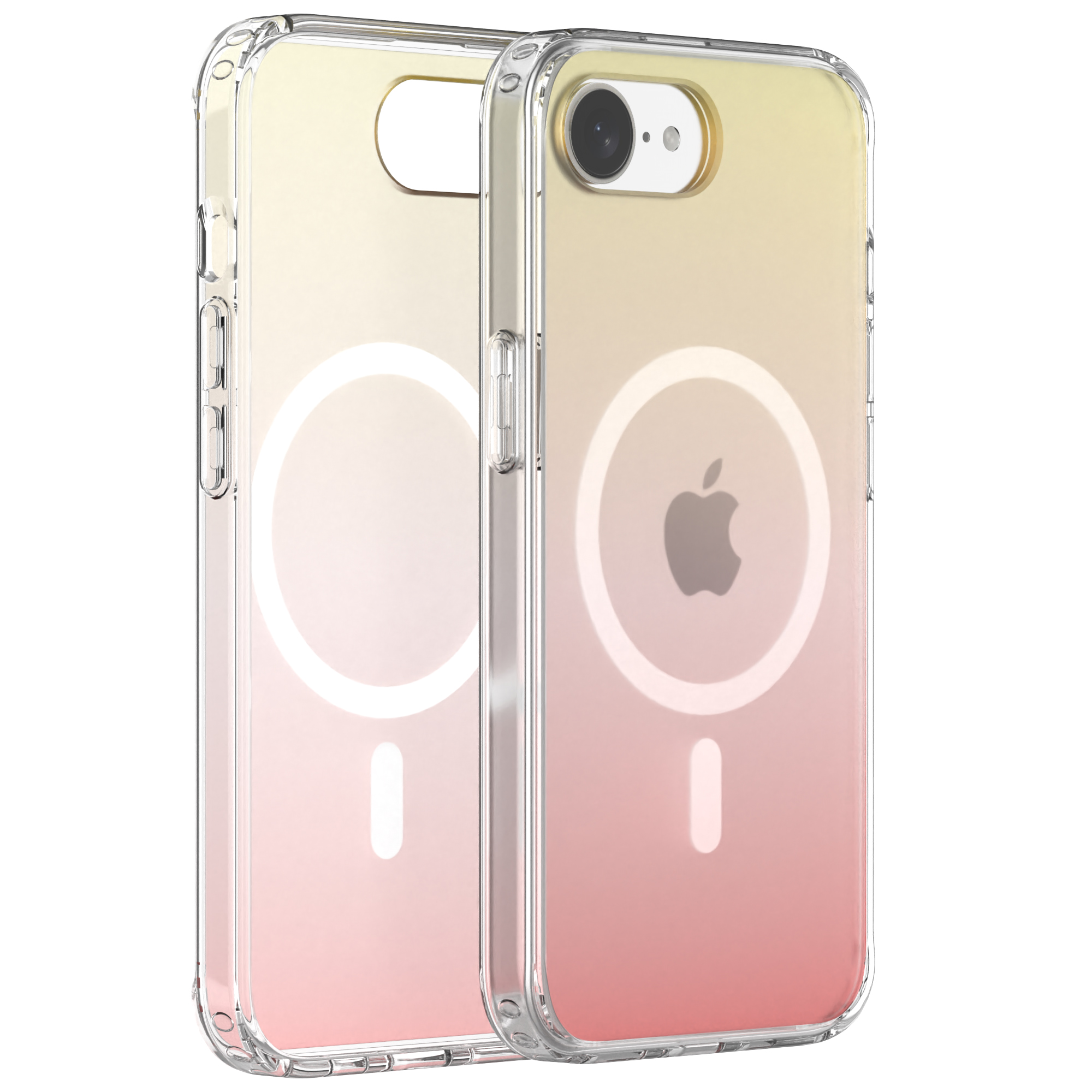 Dazzling Gorgeous Color Gradient Skin Feel Transparent Phone Case for iPhone 17E-Sport Crystal