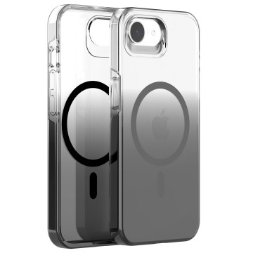 Hard UV Coating Colorful Gradient Magnetic Transparent Phone Case for iPhone 17E-Neo Hybrid