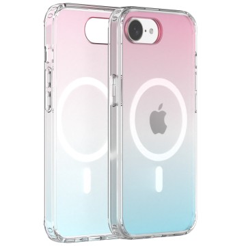 Dazzling Gorgeous Color Gradient Skin Feel Transparent Phone Case for iPhone 17E-Sport Crystal