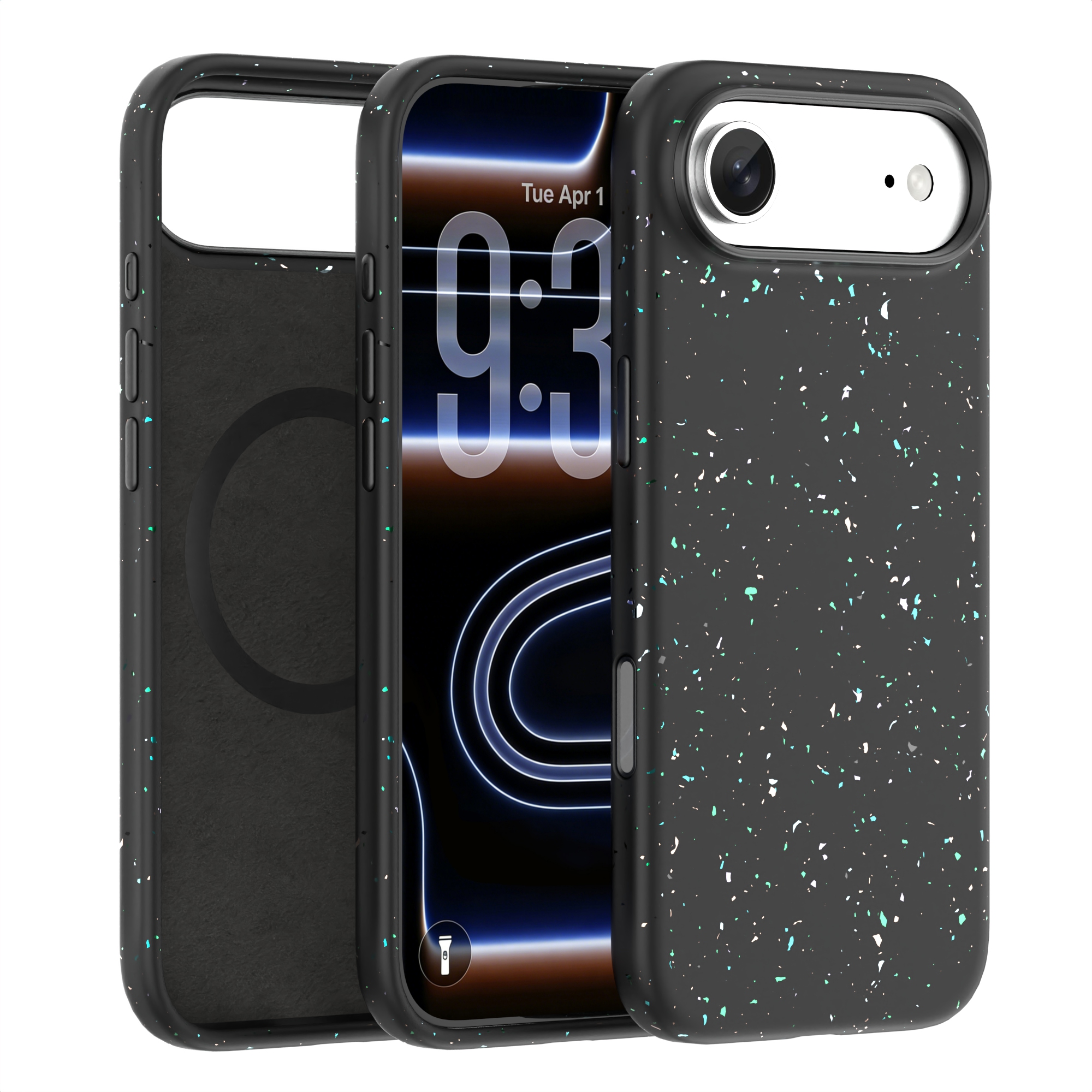 Washable Liquid Silicone Recyclable Candy Colorful Phone Case for iPhone 17 Air-Grain