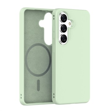 Washable Hign-end Slim Liquid Silicone MagSafe Phone Case for Samsung S26/S26 Plus Series-Pure