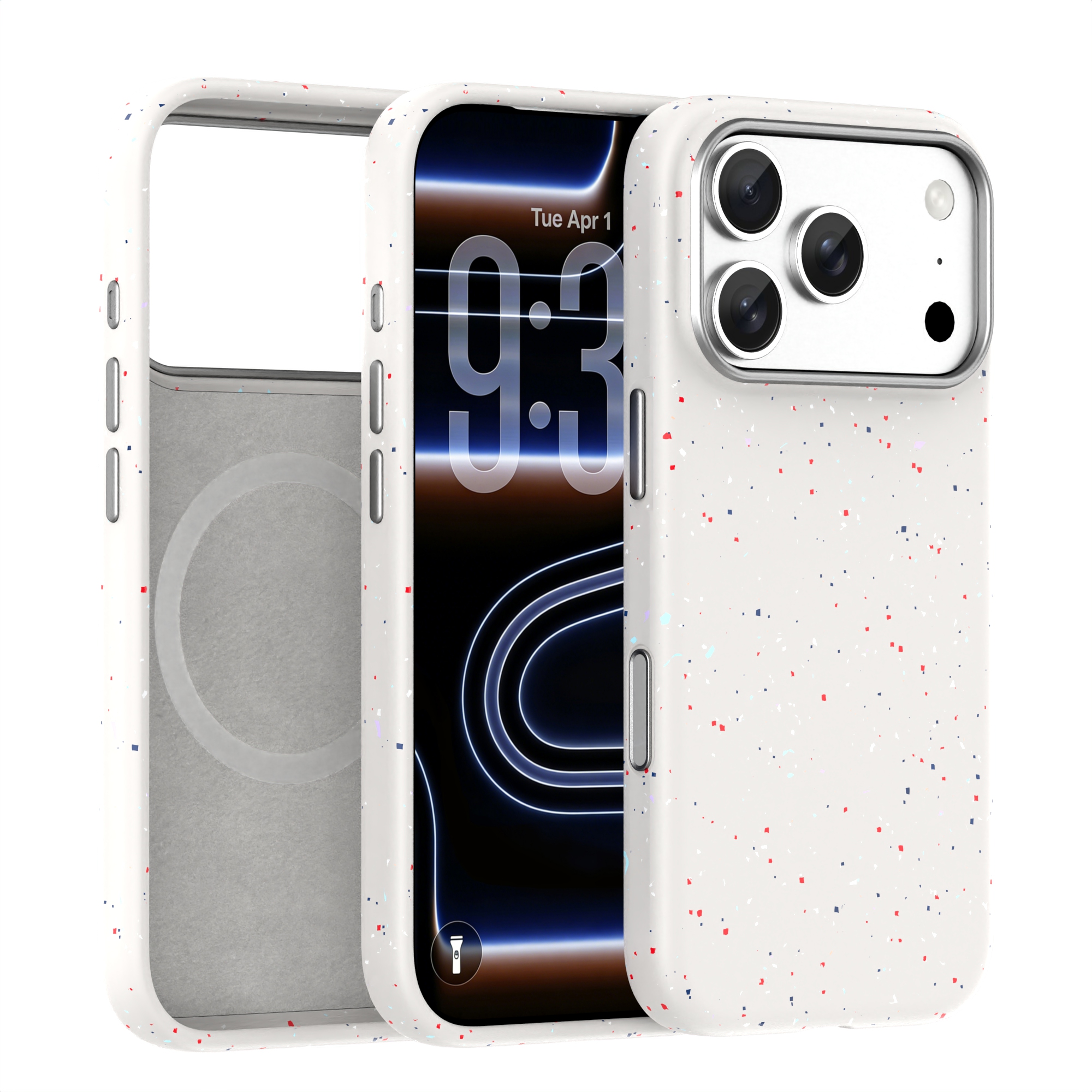 Recyclable Liquid Silicone Environmentally Friendly Candy Colorful Phone Case for iPhone 17 Pro-Grain