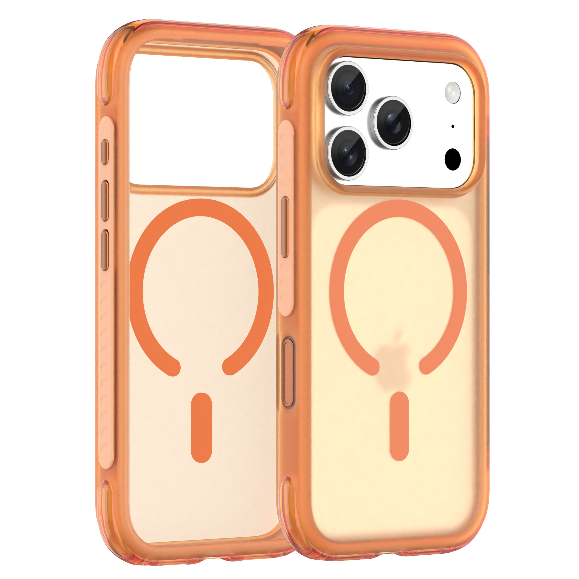 Big-Airbag 360 Rotating Bracket Holder Custom Color Logo Frosted Soft Anti-Fall Shockproof Phone Case for iPhone 18 Pro Series-Pelta