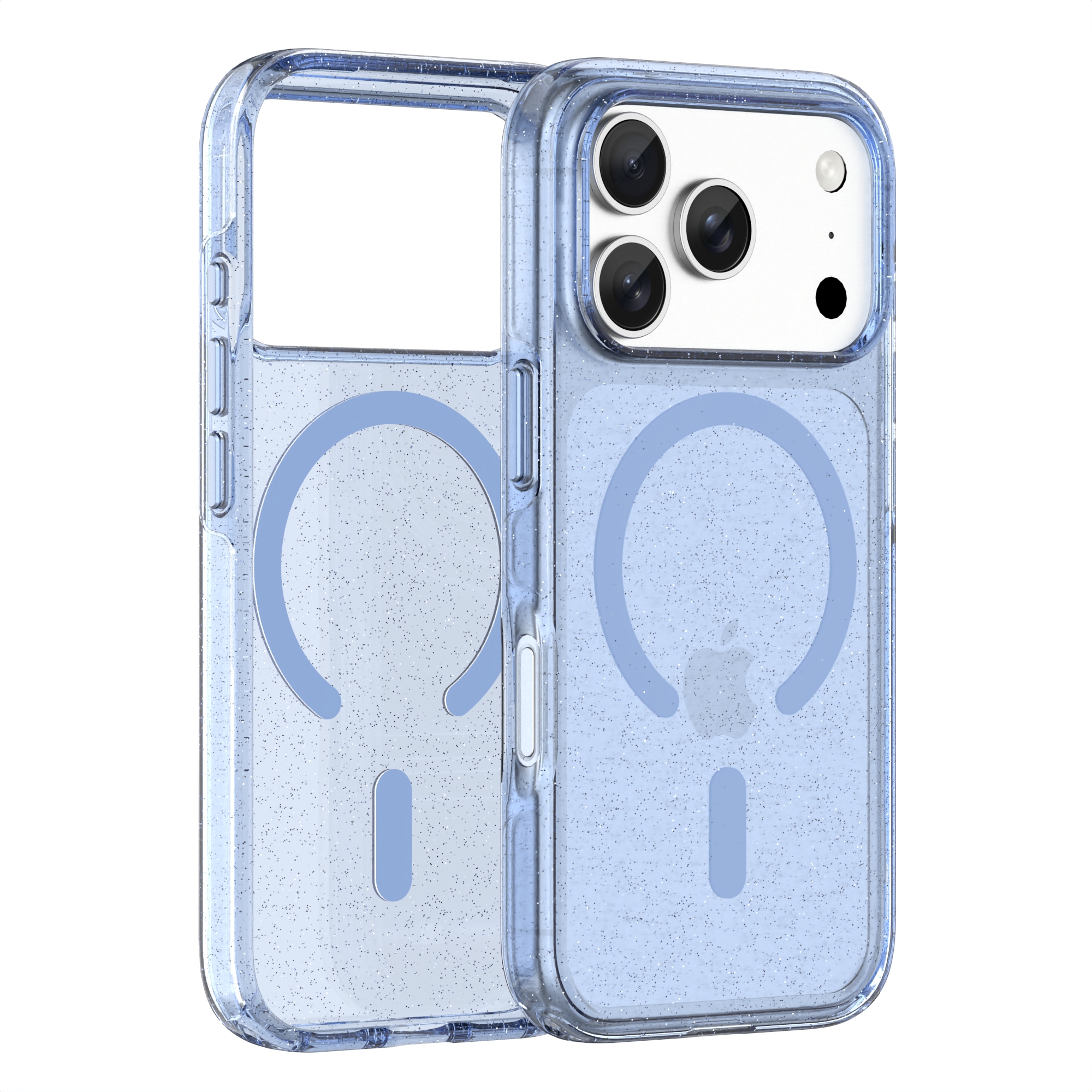 Glitter Shiny Fashion Anti-Slip Hard PC TPU Anti-Yellowing Custom Logo Phone Case for iPhone 18 Pro-Neo Hybrid