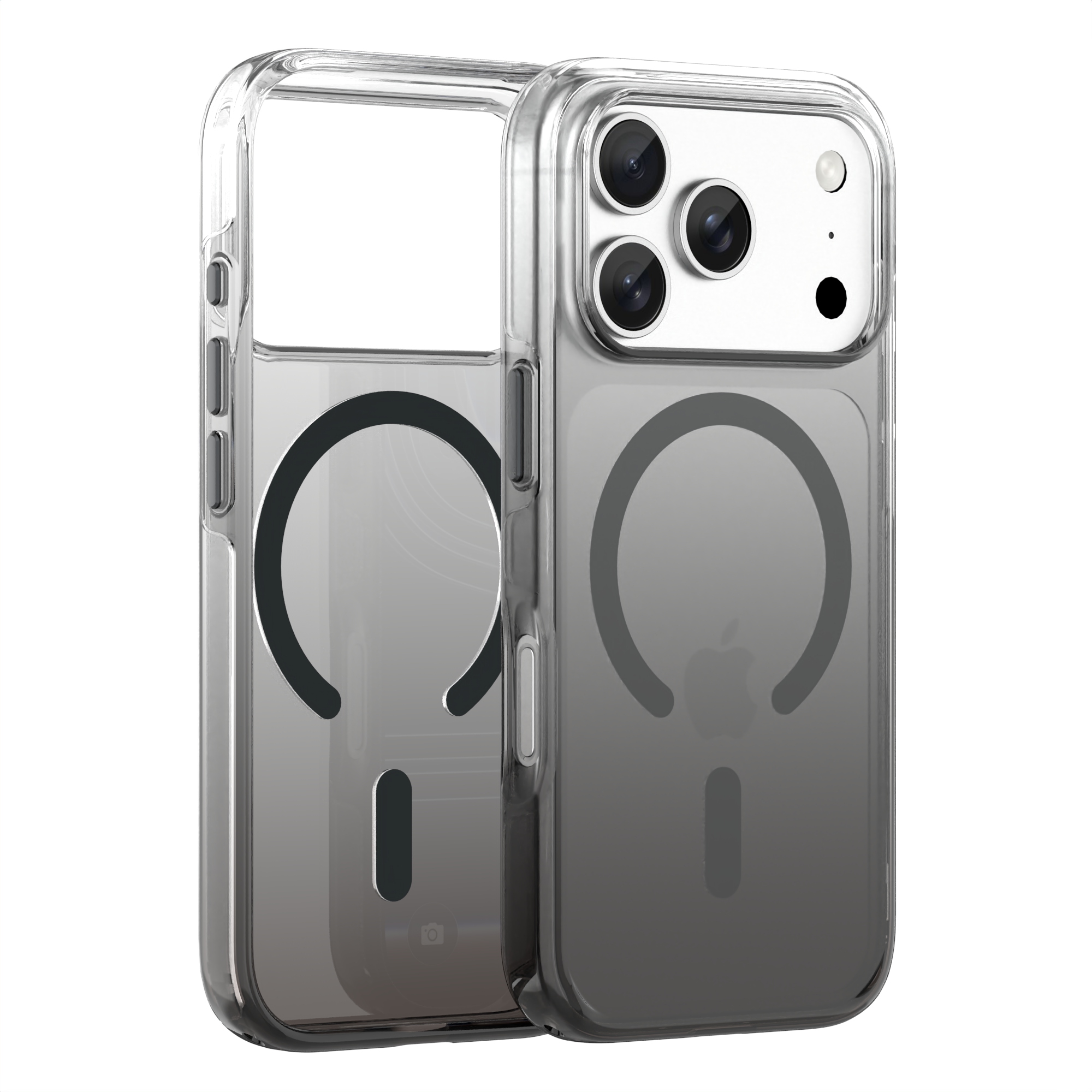 Gradient Luxury Fashion Soft Clear PC TPU Anti-Yellowing Custom Logo Phone Case for iPhone 18 Pro-Neo Hybrid