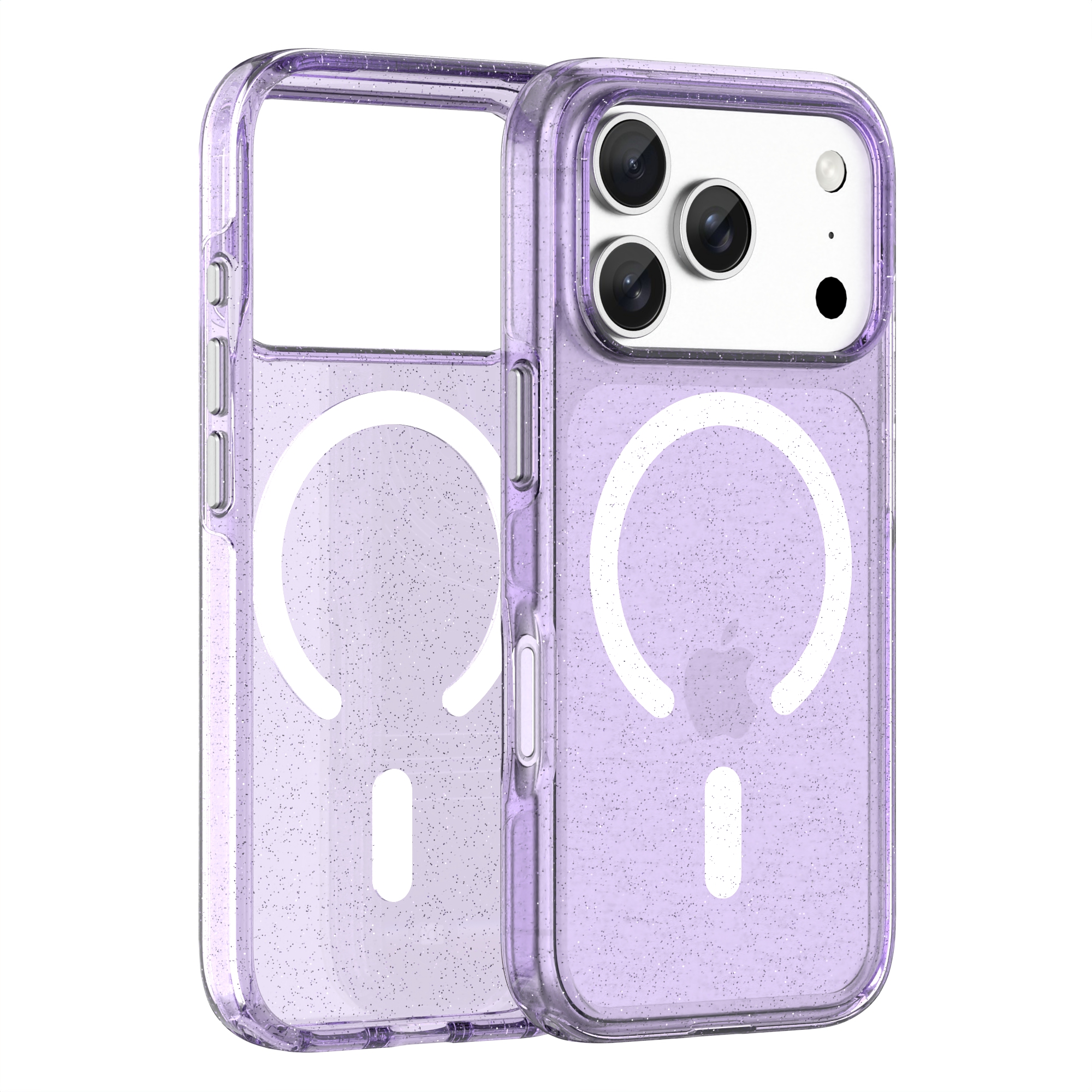 Glitter Shiny Fashion Anti-Slip Hard PC TPU Anti-Yellowing Custom Logo Phone Case for iPhone 18 Pro-Neo Hybrid