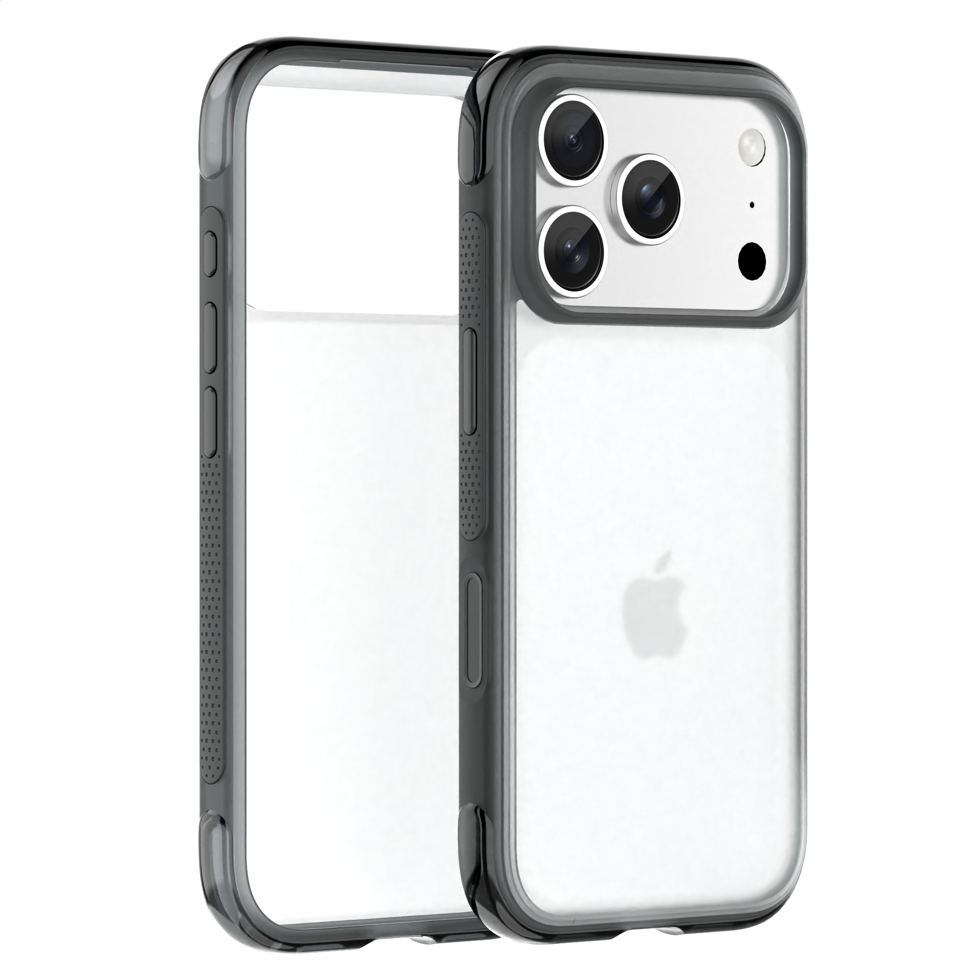 Anti-Fingerprint Magnetic Anti-Drop Clear Custom Logo Colorful Phone Case for iPhone 17 Pro-U Shape Airbag case