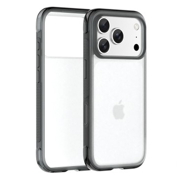Anti-Fingerprint Magnetic Anti-Drop Clear Custom Logo Colorful Phone Case for iPhone 17 Pro-U Shape Airbag case
