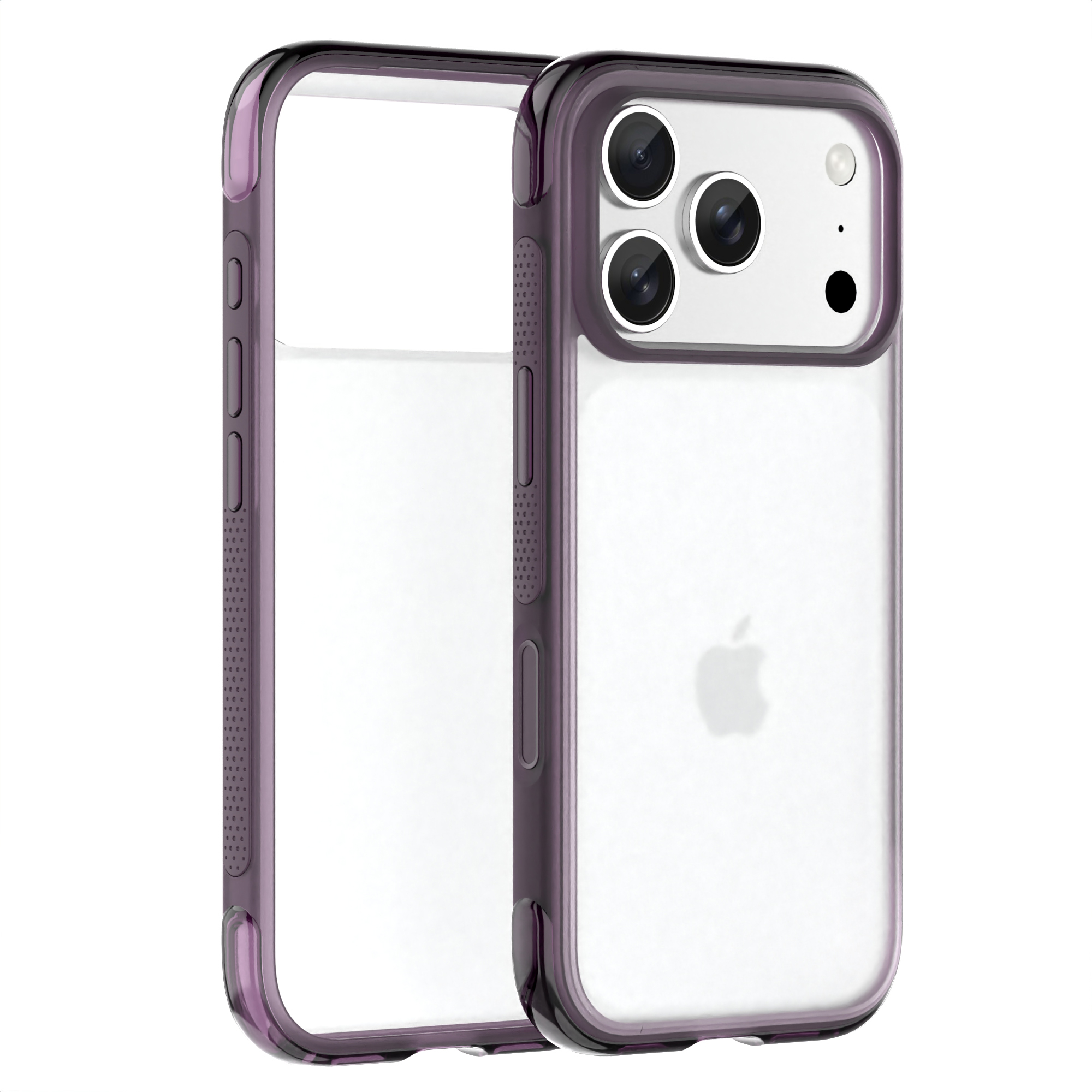 Anti-Fingerprint Magnetic Anti-Drop Clear Custom Logo Colorful Phone Case for iPhone 17 Pro-U Shape Airbag case