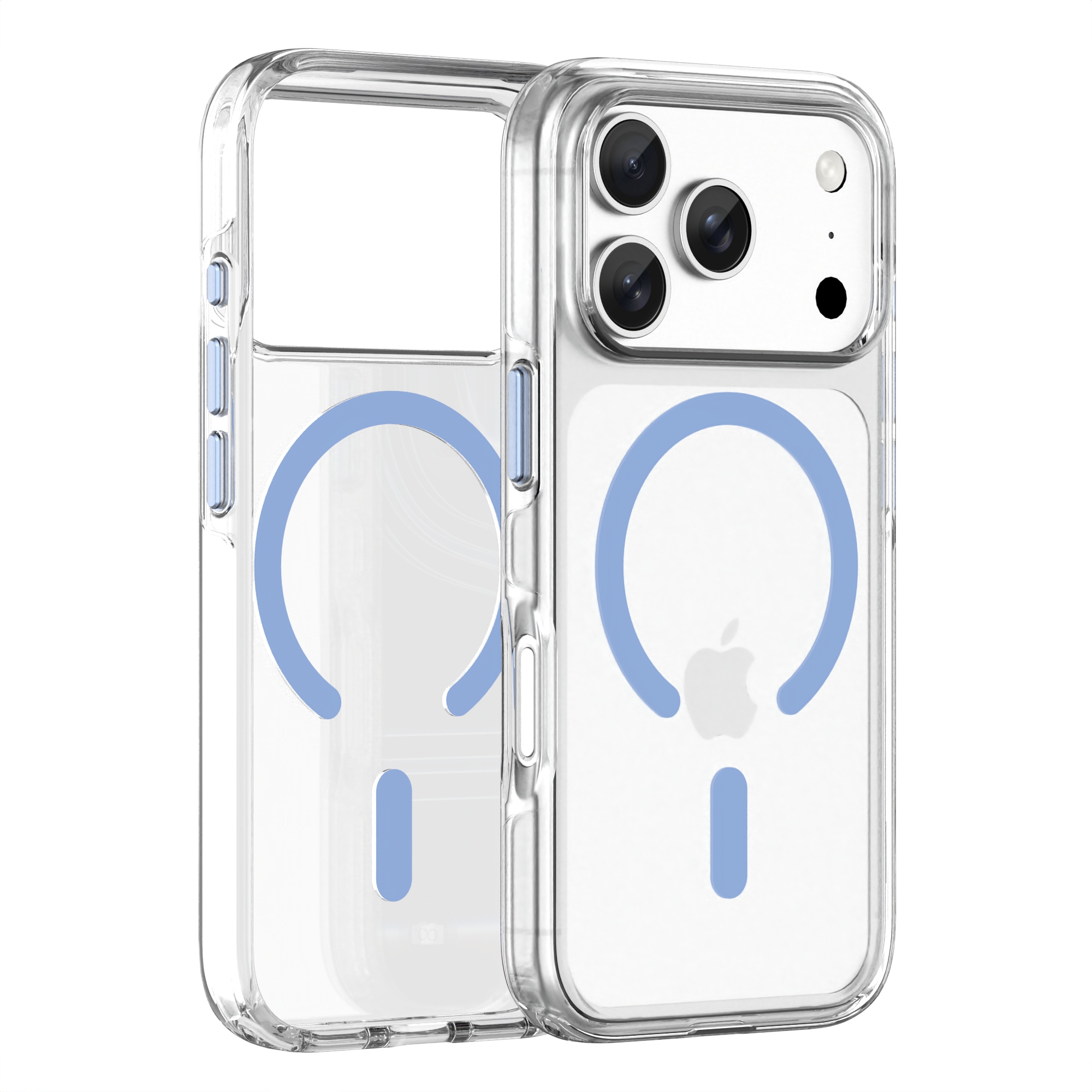 Clear Crystal Hard Anti-Yellowing Colorful Custom Phone Case for iPhone 18 Pro-Neo Hybrid
