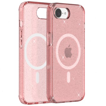 Glitter Shiny Luxury Clear TPU PC Hard Fashion N52 Magnet Phone Case for Phone 17E/SE4 Series-Sport Crystal