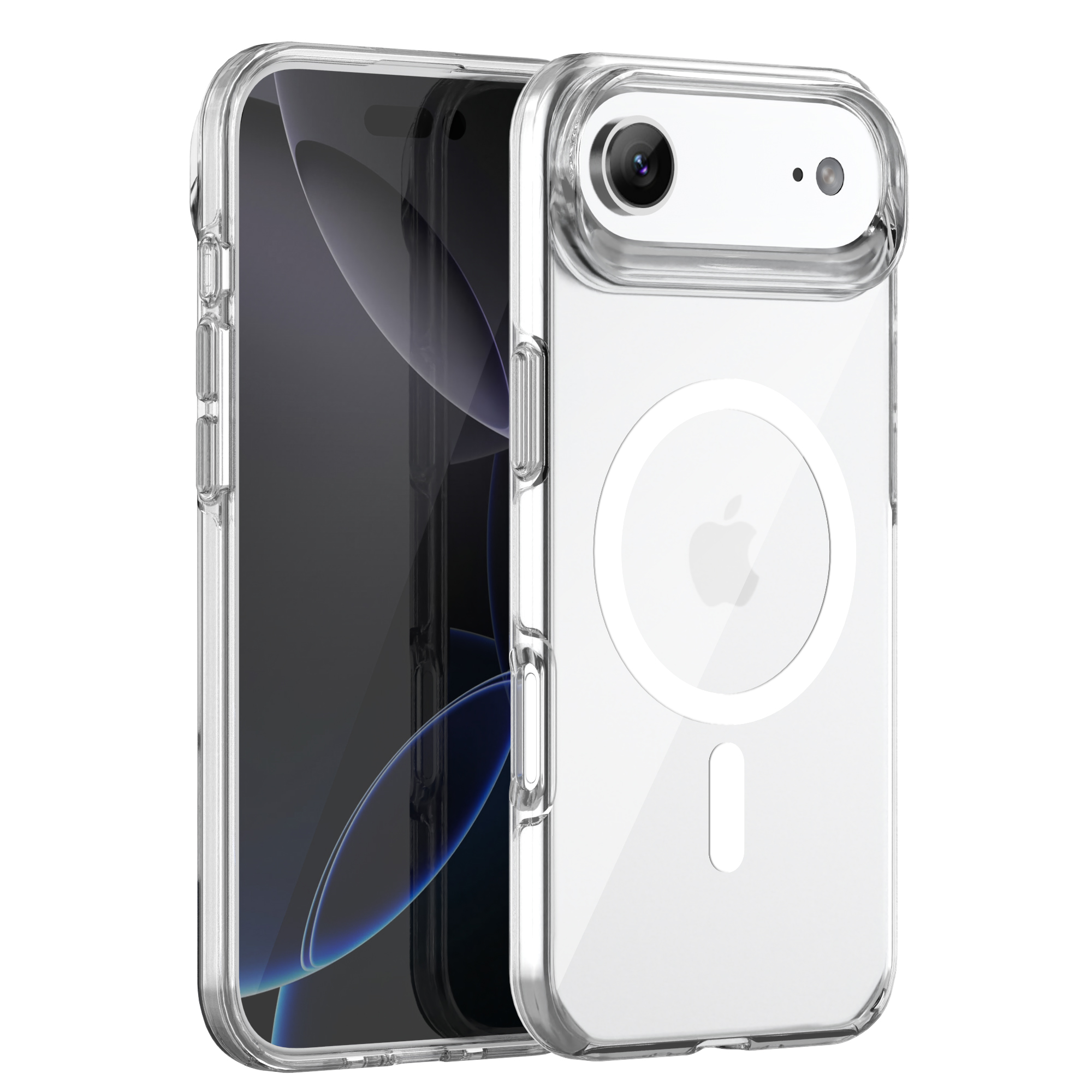Hardened Anti-drop PC TPU Clear Slim Magnetic Phone Case for iPhone 17 Air-Neo Hybrid