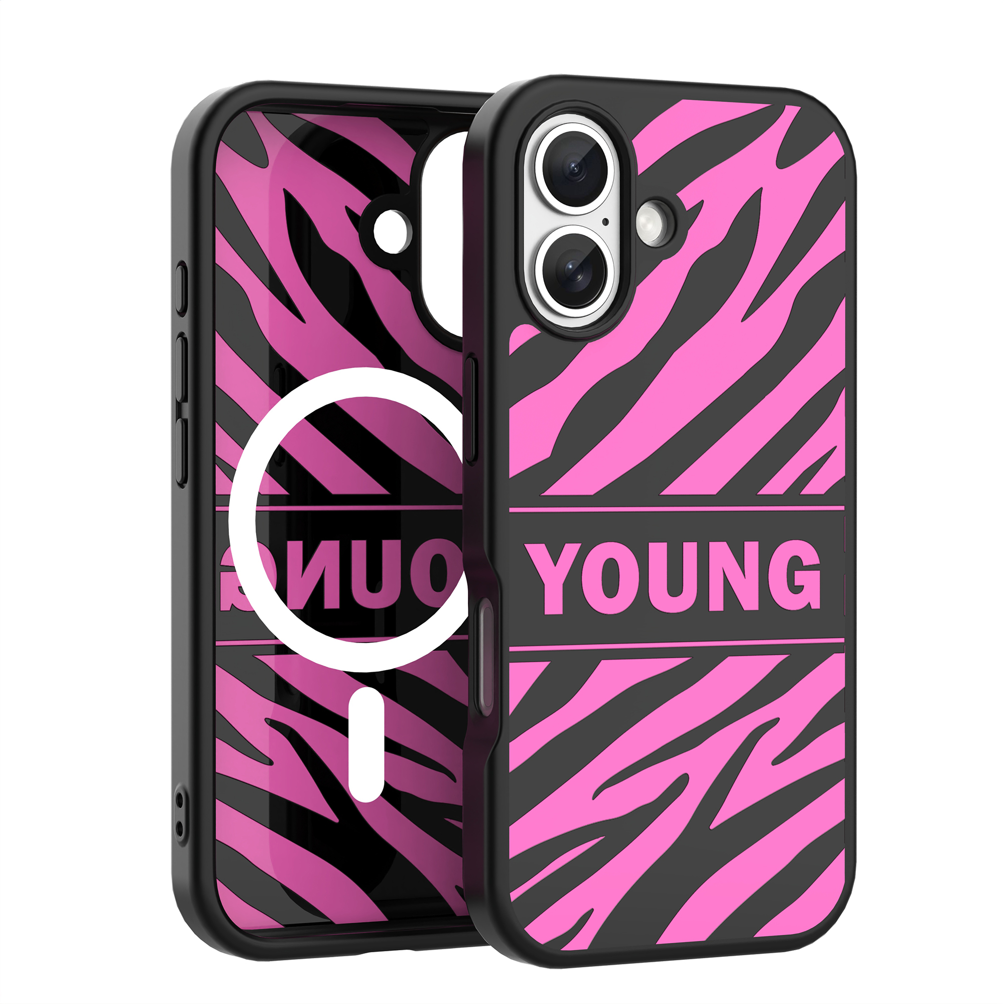 Custom Pattern Colorful Leather Luxury Diamond Magnetic Phone Case for iPhone 17 Series-Swaki