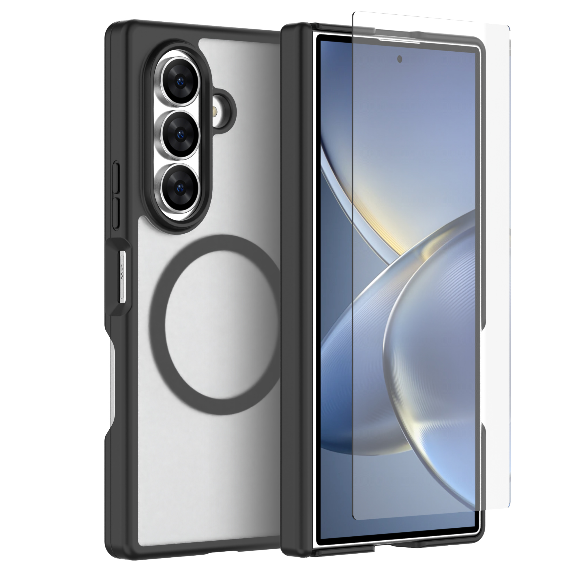 Clear Pure 2026 Hot Sell Anti-drop Magnetic Phone Case for Samsung Galaxy Z Fold 8-Sport Crystal