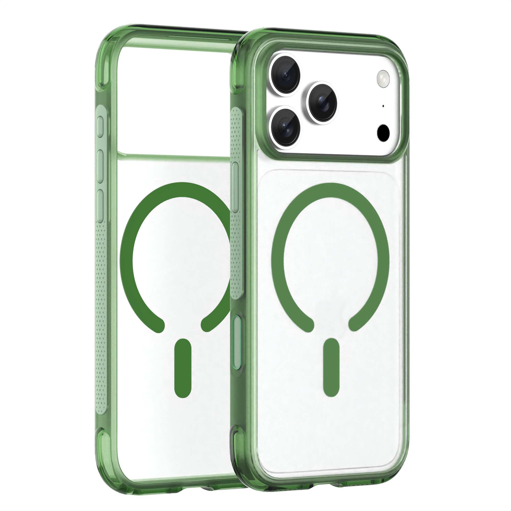 Clear Gradient Colorful 360 Rotating Bracket Holder Anti-Fall Shockproof Phone Case for iPhone 18 Pro Series-Pelta