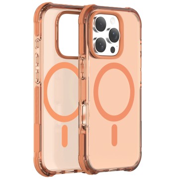 iPhone Shockproof Phone Case with Magnetic Ring and Four-Sided Protective Strips