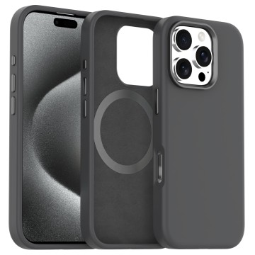 iPhone Silicone Phone Case with Independent Metal Buttons and Metal Camera Frame