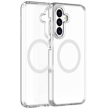 Soonleader Transparent Magnetic PC+TPU Phone Case for Samsung A36 Case