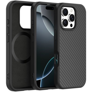 iPhone 16 Hybrid Material Carbon Fiber Phone Case