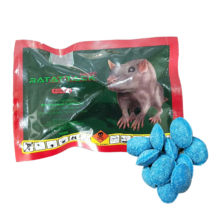 Brodifacoum 50 block mice killer glue bait rat pest poison killer bait pest control