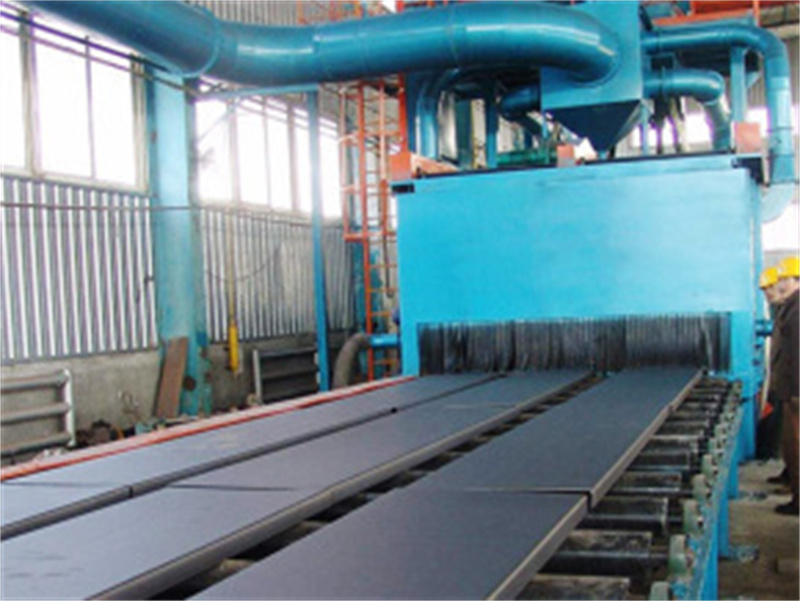 Steel plate pretreatment line shot blasting machine6zj