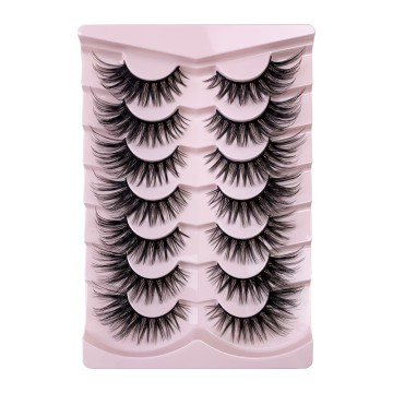 Hinarin Fox Eyes False Eyelashes – 7 Pairs of 3D Dramatic Volume Lashes
