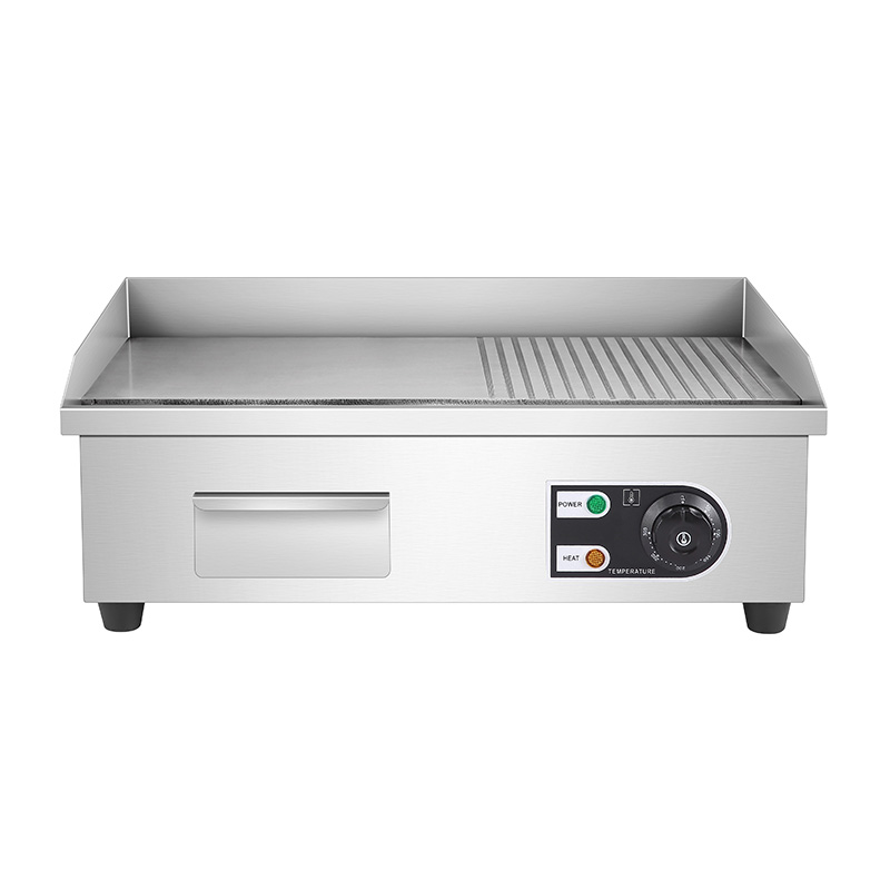 Electric Half Flat Half Concave Griddle - Versatile Cooking