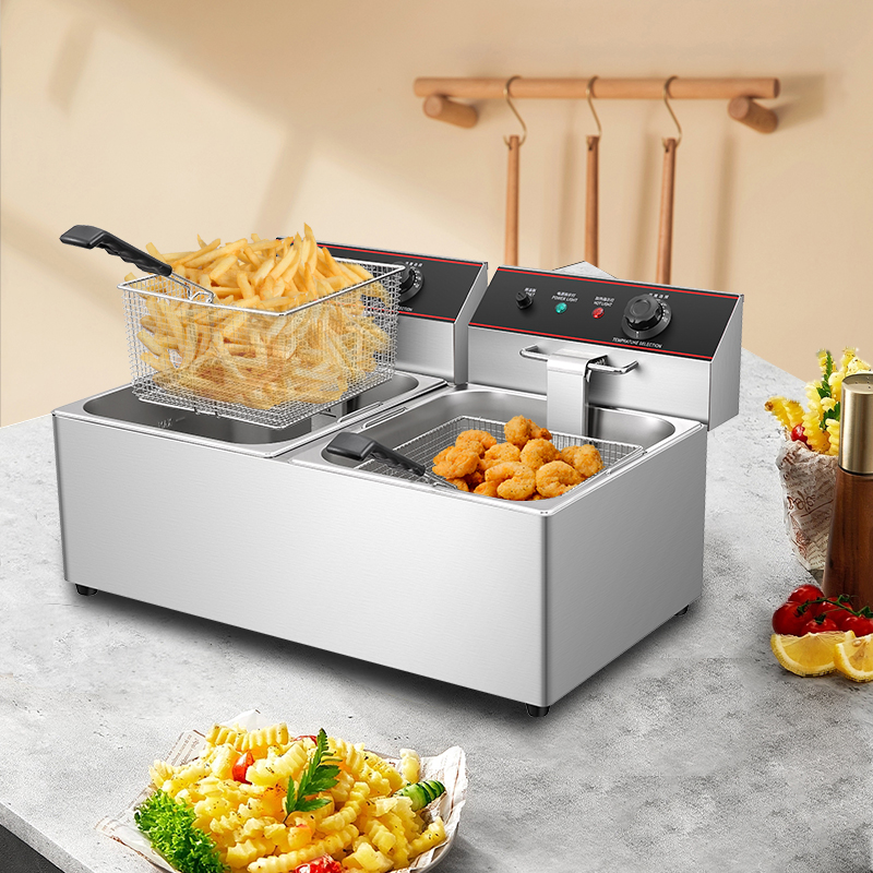 Double 11L Commercial Electric Fryer - Efficient and Durable