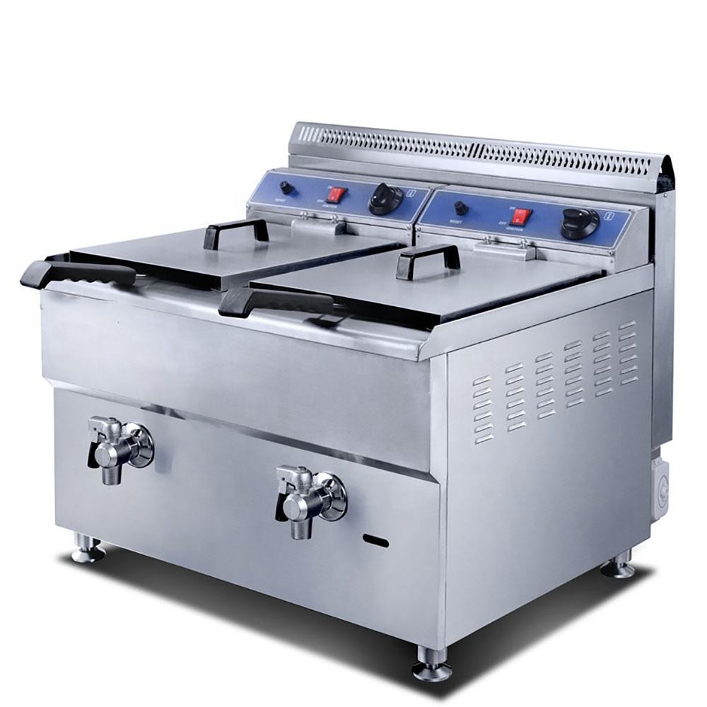 17L Double Tank Gas Fryer - Efficient & High Capacity Cooking