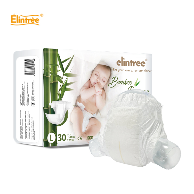 Custom Biodegradable Eco-friendly Bamboo Baby Diapers