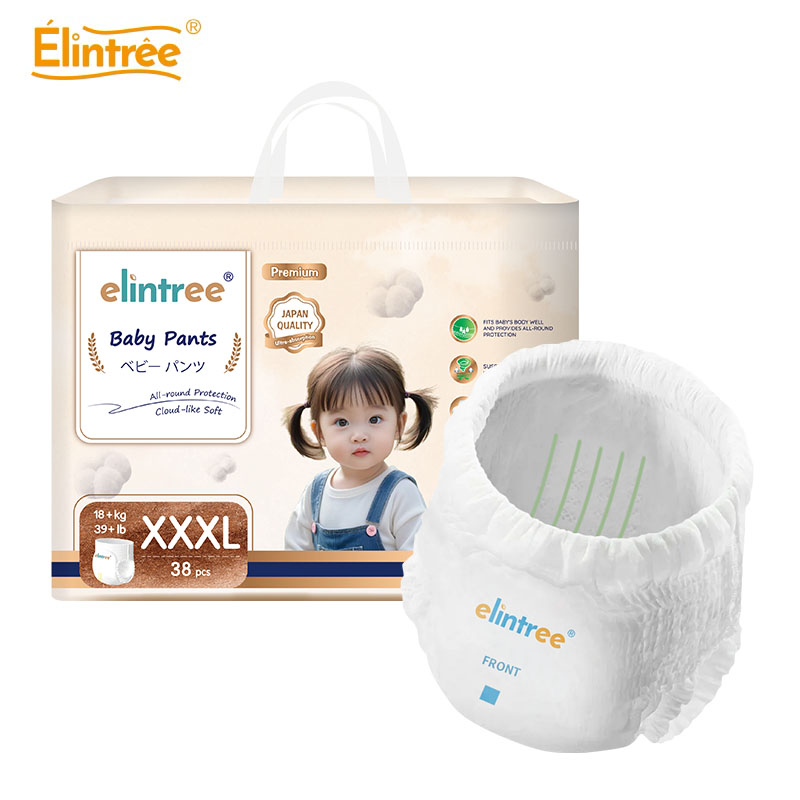 Elintree China Customized OEM Wholesale Disposable Pull Up Potty Training Breathable Baby Diaper