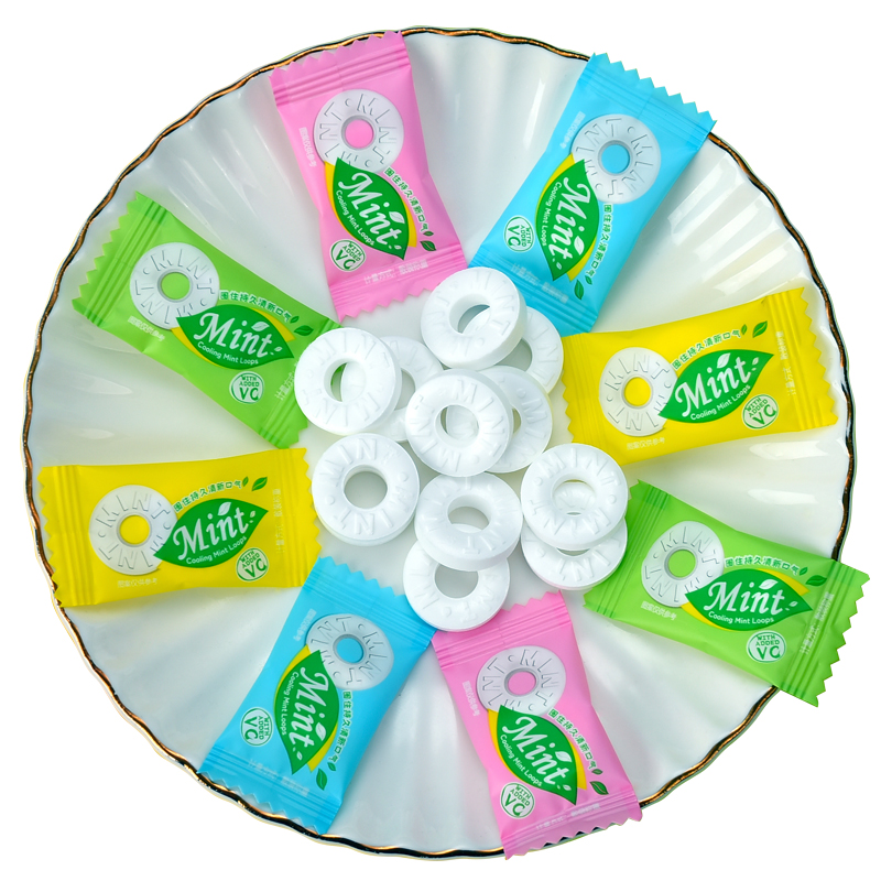 Customizable Sugar-Free Peppermint Ring Mints