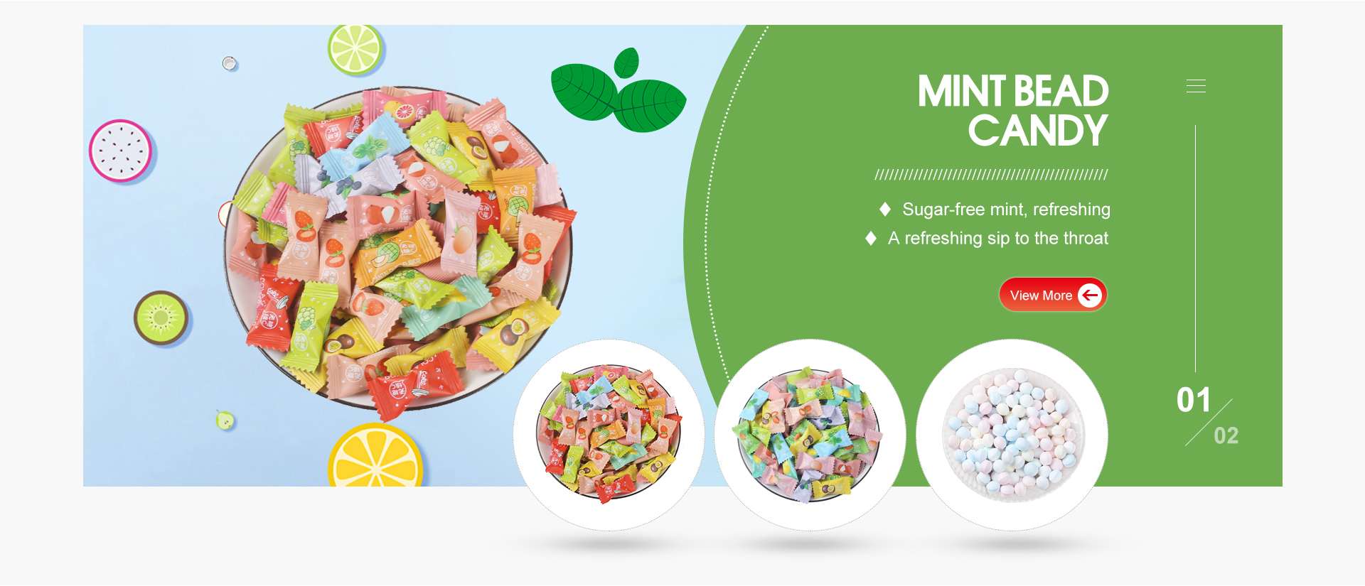 Menthae sine saccharo cum sale marino