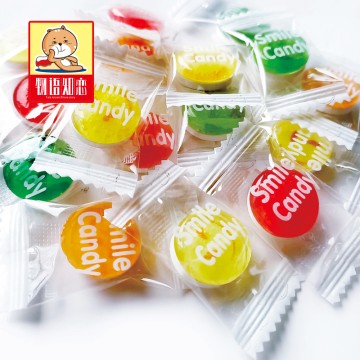 Χονδρική συμπιεσμένη καραμέλα με γεύση φρούτων Smiley Face