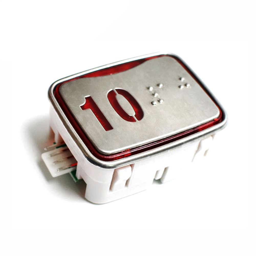Elevator Square push button Sigma MTD265 MTD260 Elevator Red light blue light button Parts