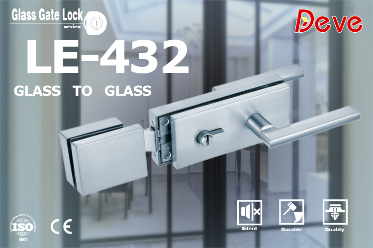 Contemporary Glass Door Lock with Unique Handle A Touch of Distinction (3)