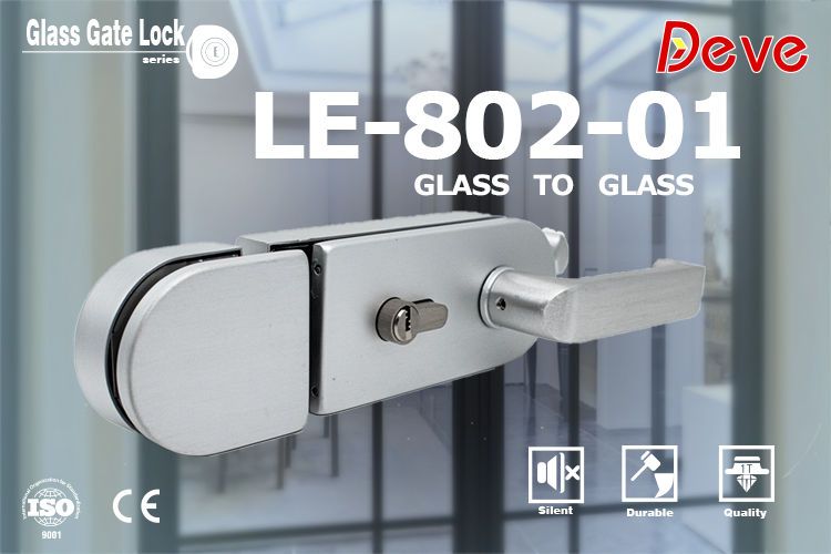 Premium Sanded Glass Door Lock The Epitome of Sophistication (2)
