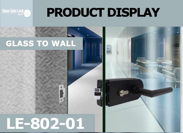 Sleek Black Glass Door Lock Unmatched Elegance and Security (1)