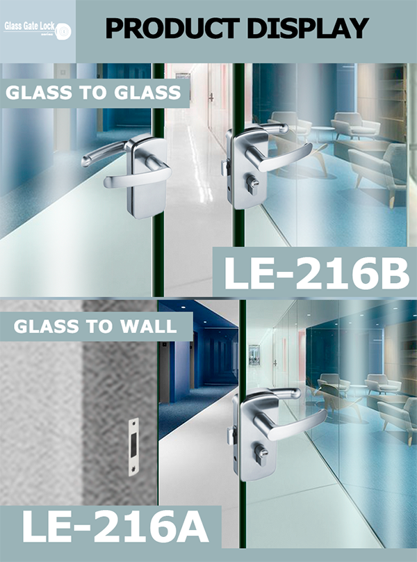 Sleek Rectangular Glass Door Lock Modern and Practical (1)