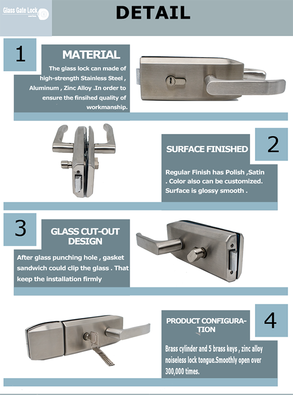 Sophisticated Sanded Glass Door Lock Uncompromising Quality and Style (1)
