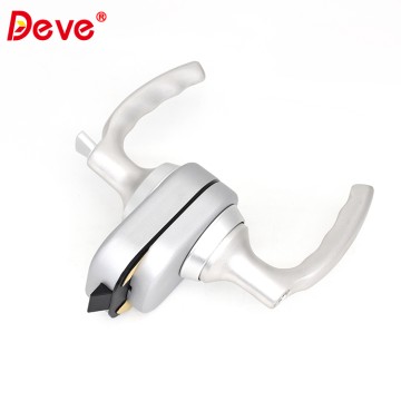 Glass Handle Door Lock Aluminum Plate Material